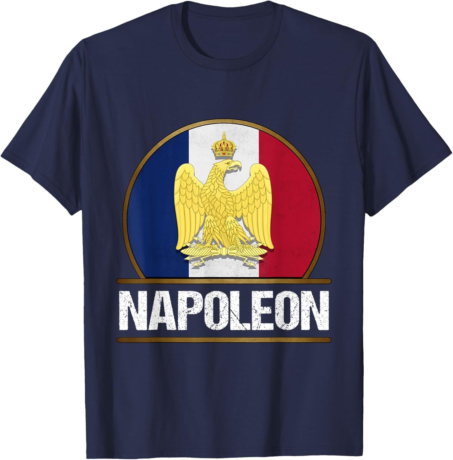 Napoleon Emperor of France Napoleonic Wars , Black, S T-Shirt - T-Shirt | Navy