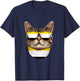 Garifuna Flag American Bengal Cat Heritage Garifuna T-Shirt - T-Shirt | Navy