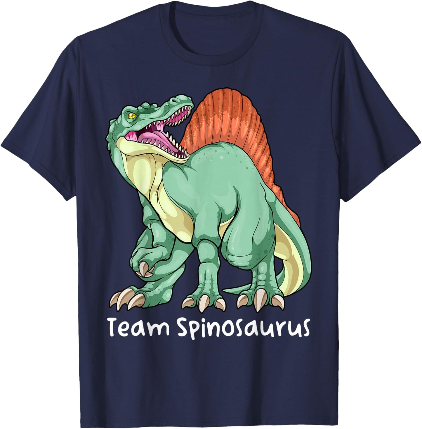 Team Spinosaurus Dinosaurier Wirbelsäule Eidechse Prähistorische Kinder Jungen T-Shirt - T-Shirt | Navy