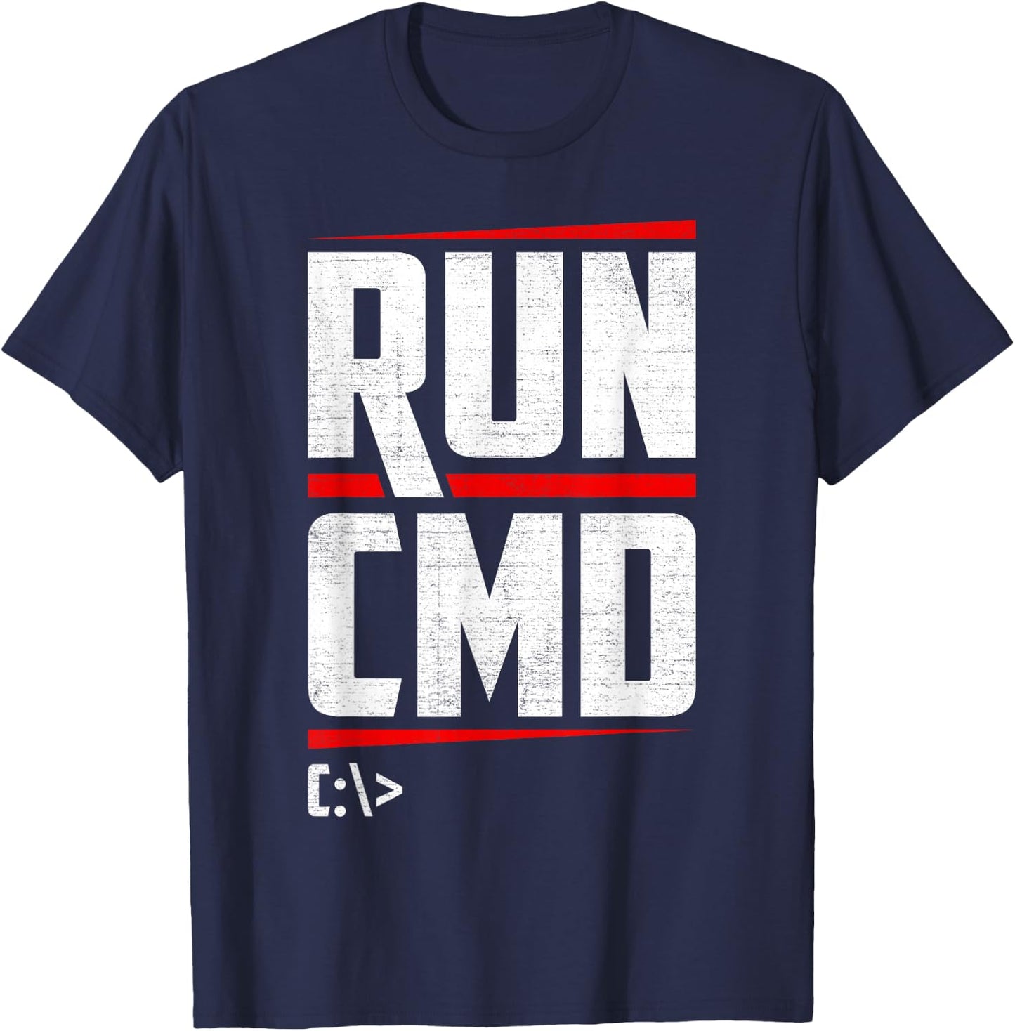 Run CMD Programmierer IT Spezialist T-Shirt - T-Shirt | Navy
