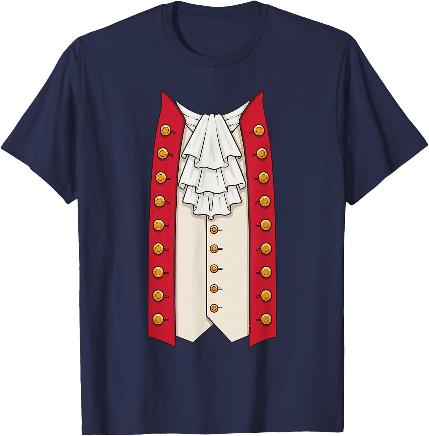 Revolutionary War 18th Century Costume T-Shirt - T-Shirt | Navy