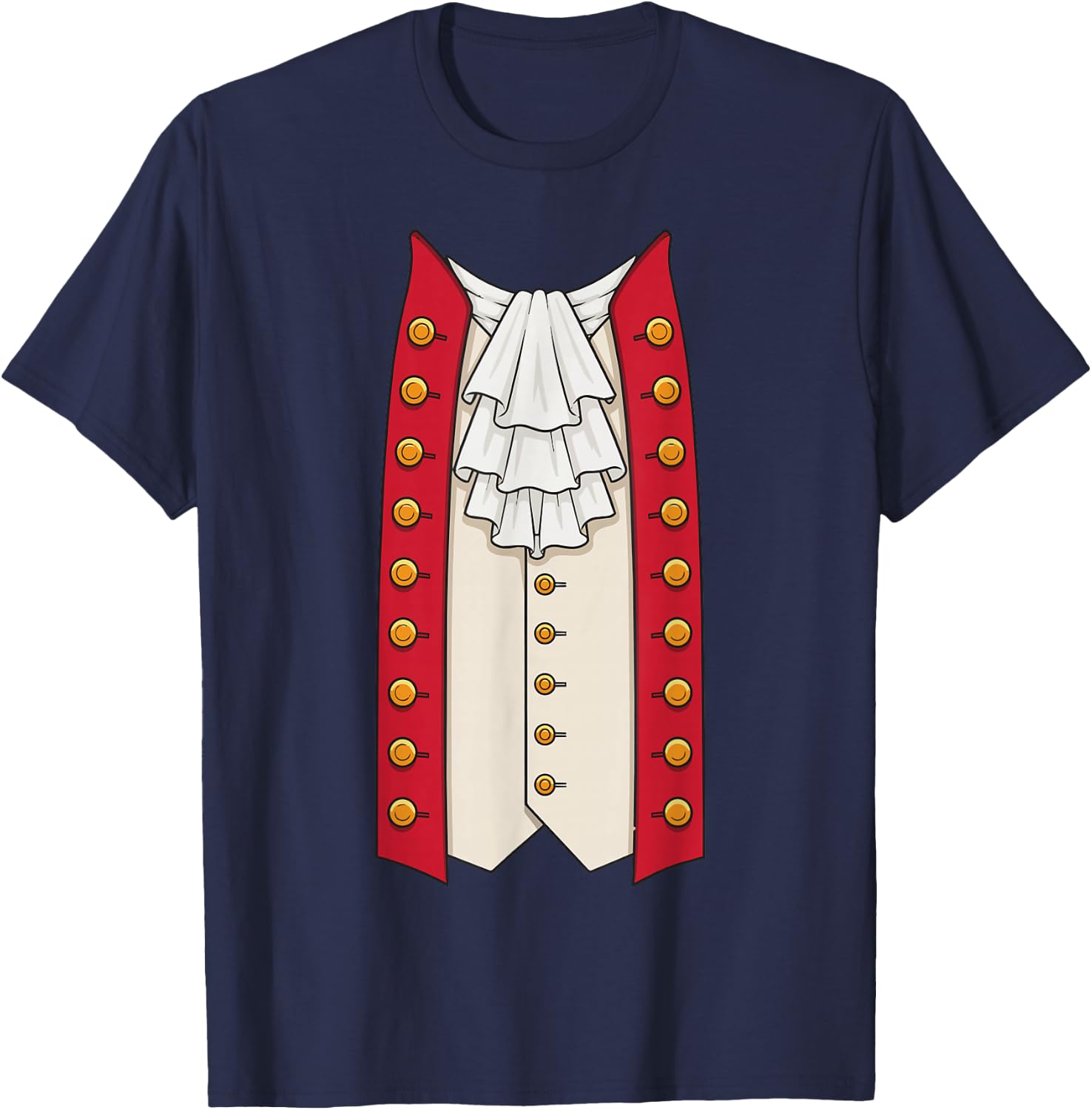 Revolutionary War 18th Century Costume T-Shirt - T-Shirt | Navy