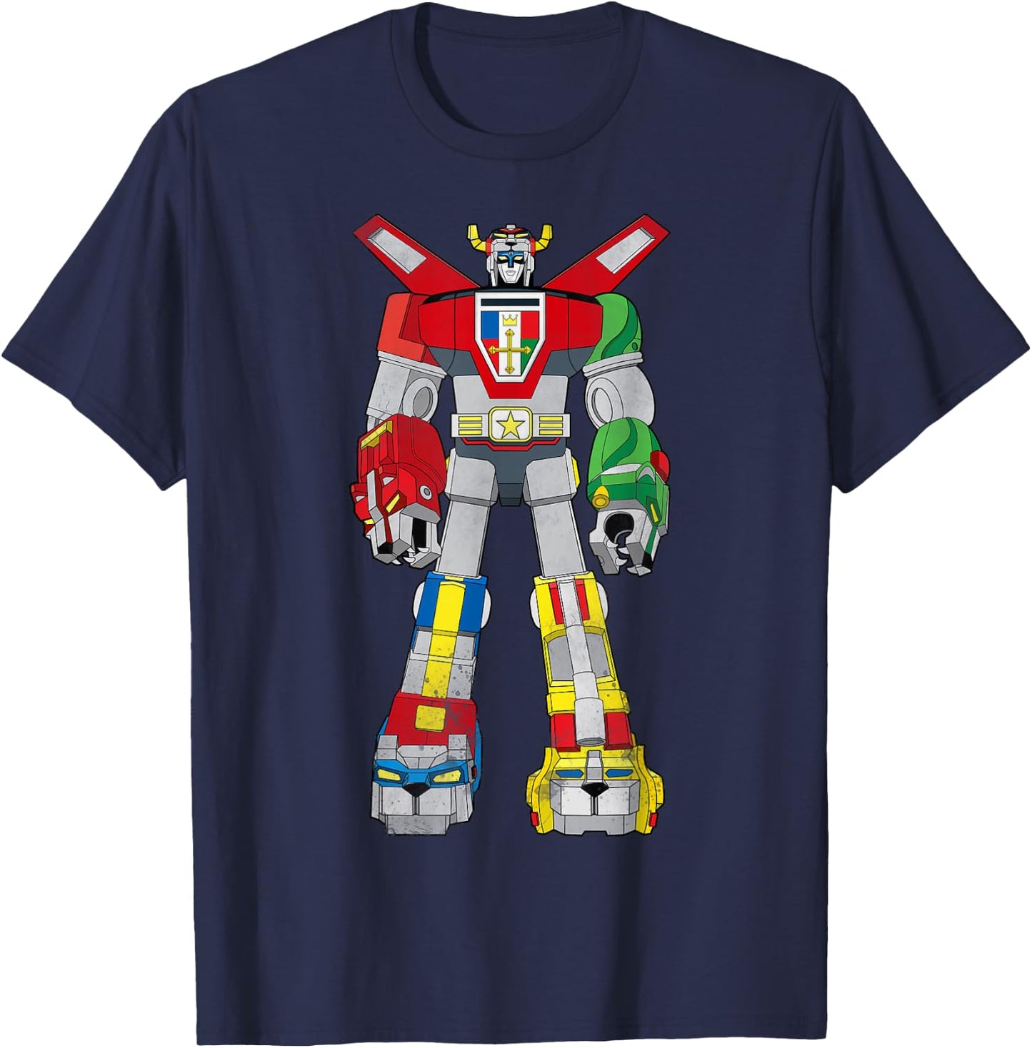 Voltron Retro Defender Battle Ready Graphic T-Shirt - T-Shirt | Navy