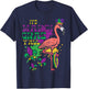 Its Mardi Gras Yall Flamingo Outfit Men Women Children T-Shirt - T-Shirt | Navy