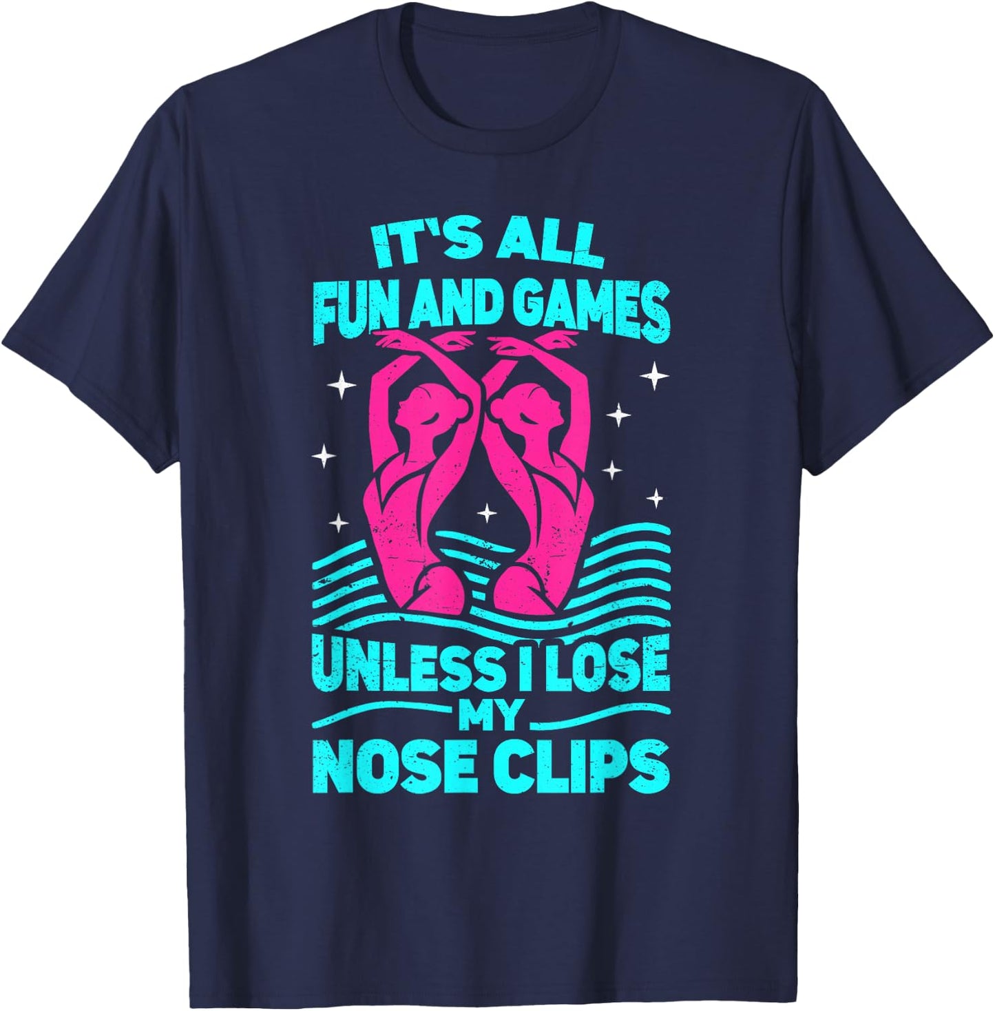 Synchro swimmer women artistic synchronized swimming T-Shirt - T-Shirt | Navy