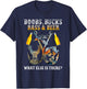Boobs Bucks Bass Beer What Else Is There Fishing Hunting T-Shirt - T-Shirt | Navy