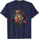 Anatomisches Herz und Blumen For Your Love , black T-Shirt - T-Shirt | Navy