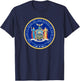 New York State Seal Flag T-Shirt - T-Shirt | Navy