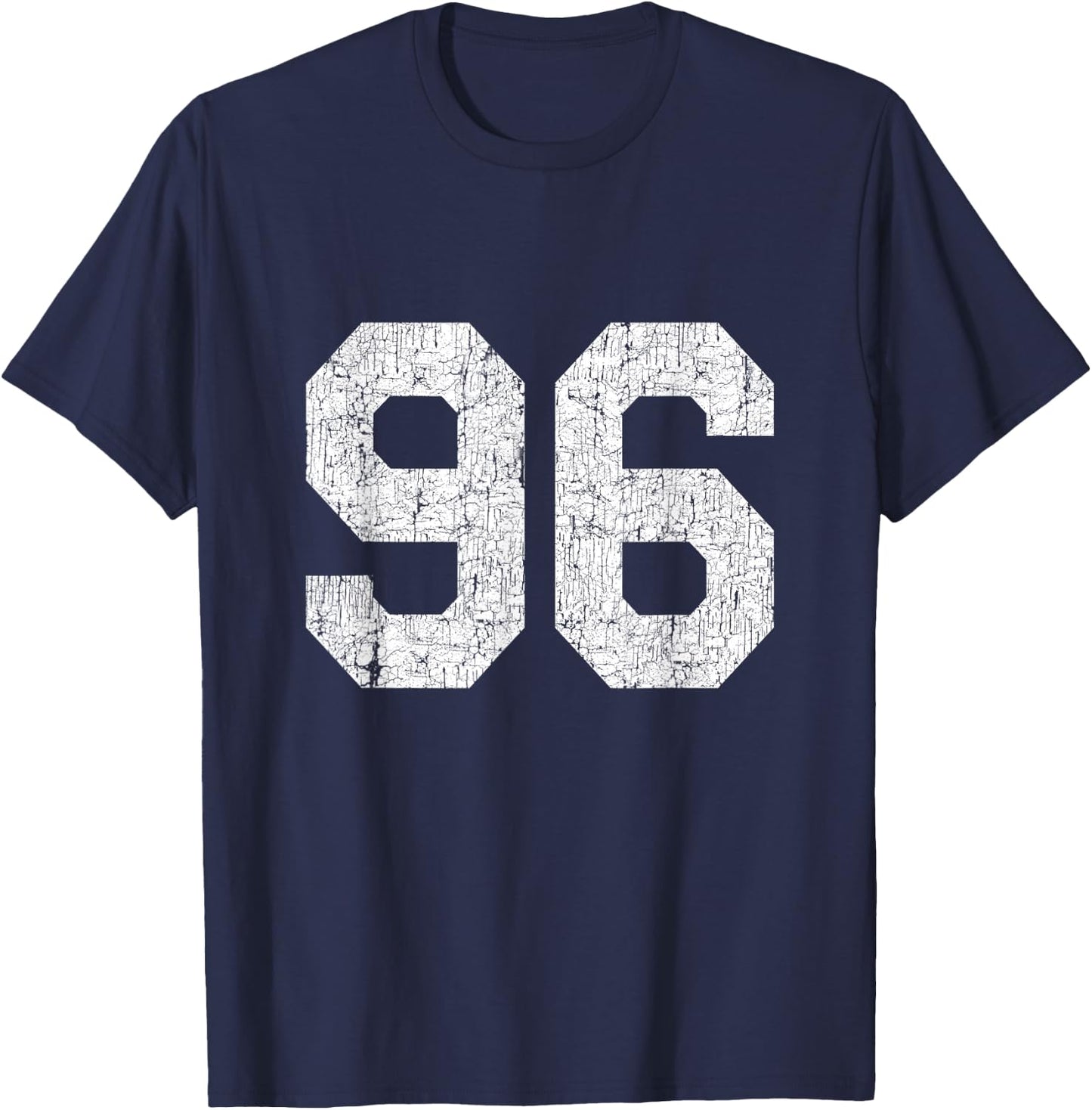 #96 Jersey Uniform Varsity Sports Number, 1996, 96th T-Shirt - T-Shirt | Navy