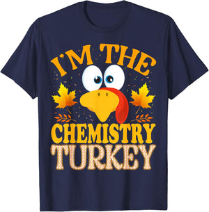Thanksgiving I'm The Chemistry Turkey Matching T-Shirt - T-Shirt | Navy