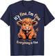 It's Fine Farm Farmer Scottish Highland Cows T-Shirt - T-Shirt | Navy