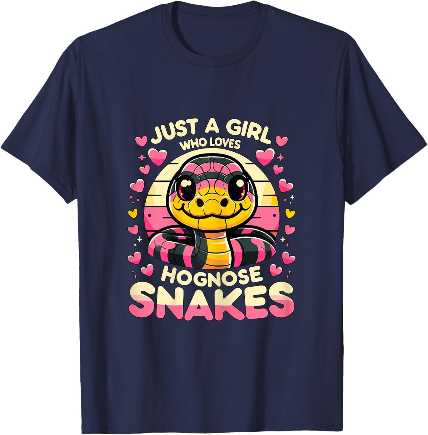 Just a Girl who loves Hognose Snakes T-Shirt - T-Shirt | Navy