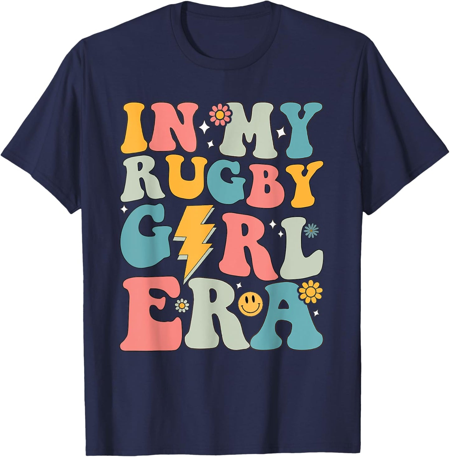 Groovy In My Rugby Girl Era Women T-Shirt - T-Shirt | Navy