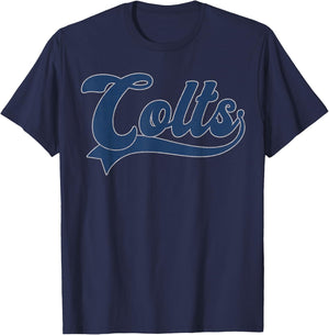 Colts Name Vintage Retro Gift Men Women Boy Girl T-Shirt - T-Shirt | Navy