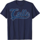 Colts Name Vintage Retro Gift Men Women Boy Girl T-Shirt - T-Shirt | Navy