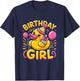 Birthday Girl Rubber Duck Birthday Party T-Shirt - T-Shirt | Navy