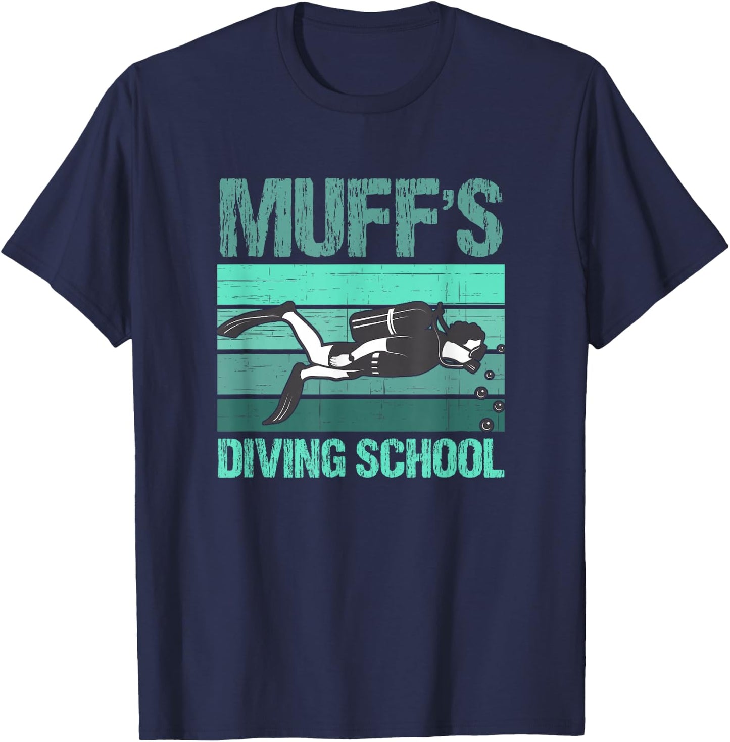 Muffs Diving School T-Shirt - T-Shirt | Navy