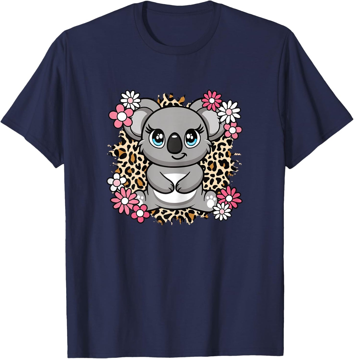 Cute Koala Lover Women Girls Kids T-Shirt - T-Shirt | Navy