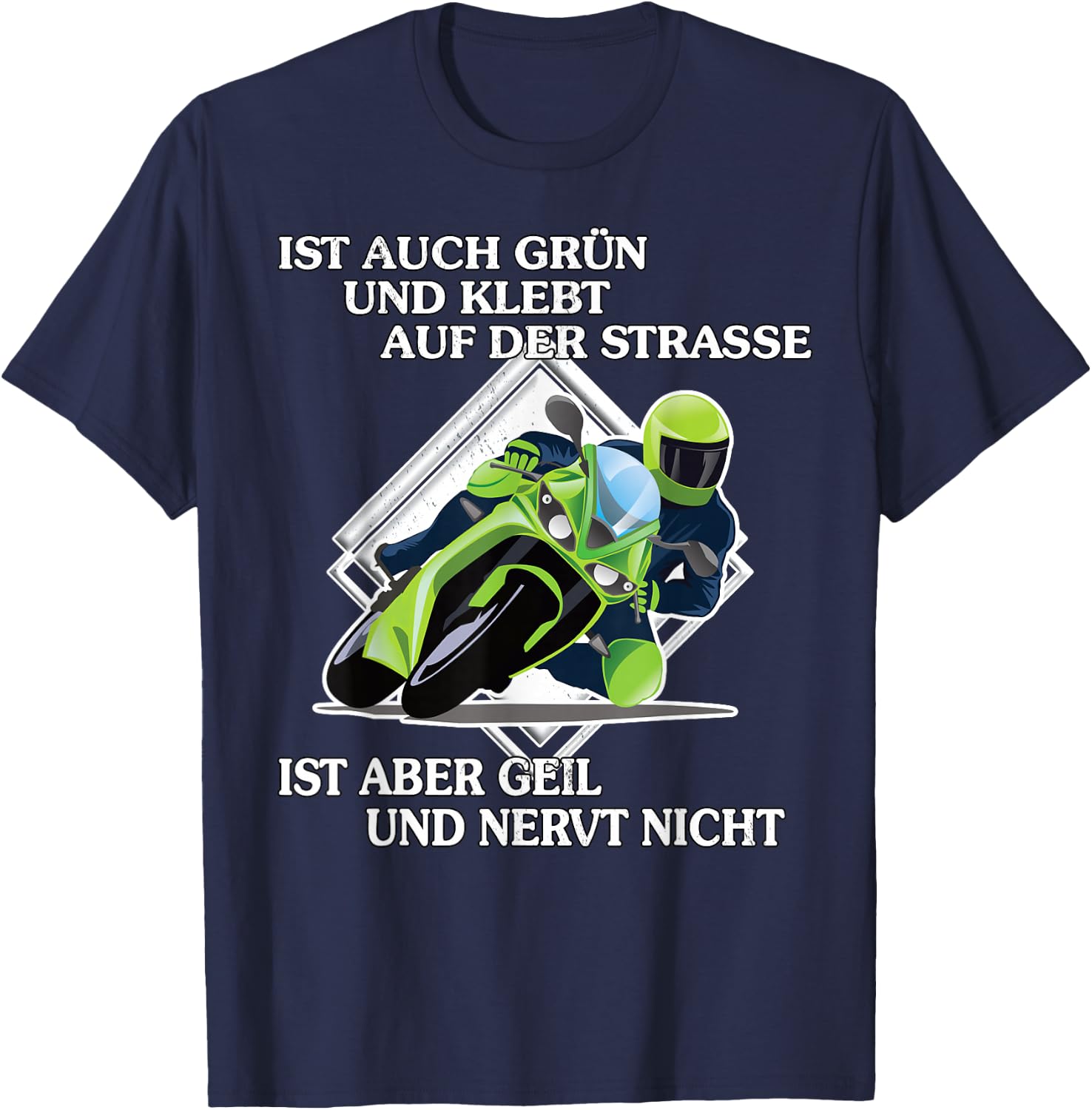 Motorcyclist Sarcasm Saying Biker , black T-Shirt - T-Shirt | Navy
