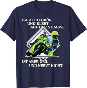 Motorcyclist Sarcasm Saying Biker , black T-Shirt - T-Shirt | Navy