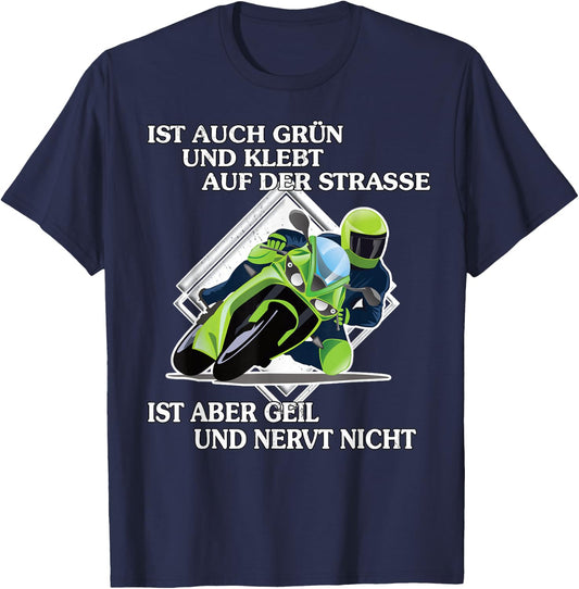 Motorcyclist Sarcasm Saying Biker , black T-Shirt - T-Shirt | Navy