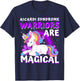 Warriors Magical Aicardi Syndrome Awareness Unicorn Purple T-Shirt - T-Shirt | Navy