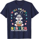 Funny Family Will Trade Sister For Easter Candy Kids Boys T-Shirt - T-Shirt | Navy