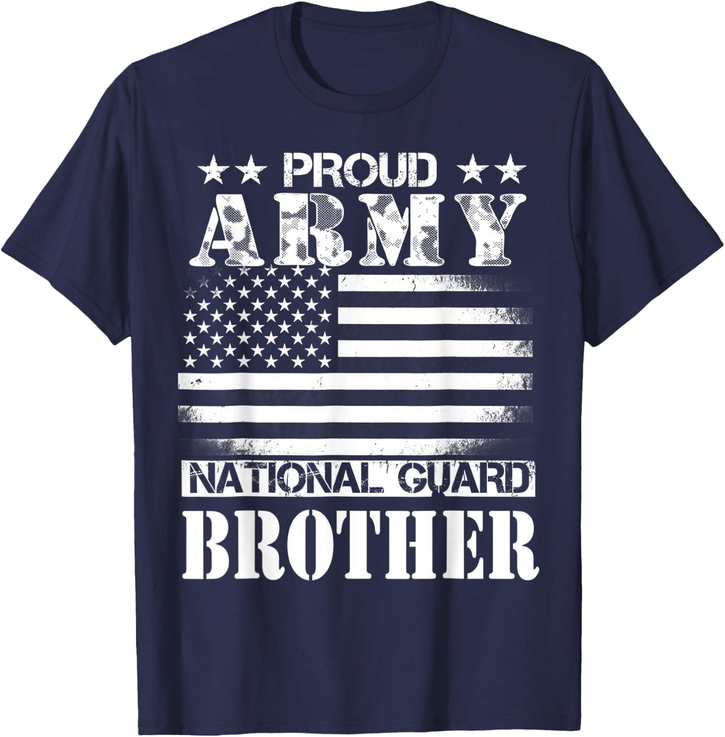 Proud Army National Guard Brother U.S. Military T-Shirt - T-Shirt | Navy