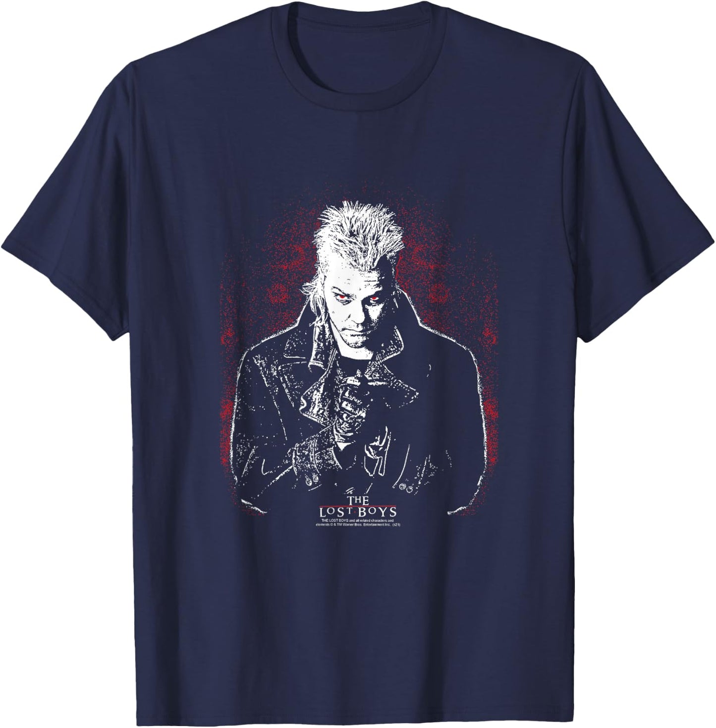 The Lost Boys David Red Eyes Small T-Shirt - T-Shirt | Navy