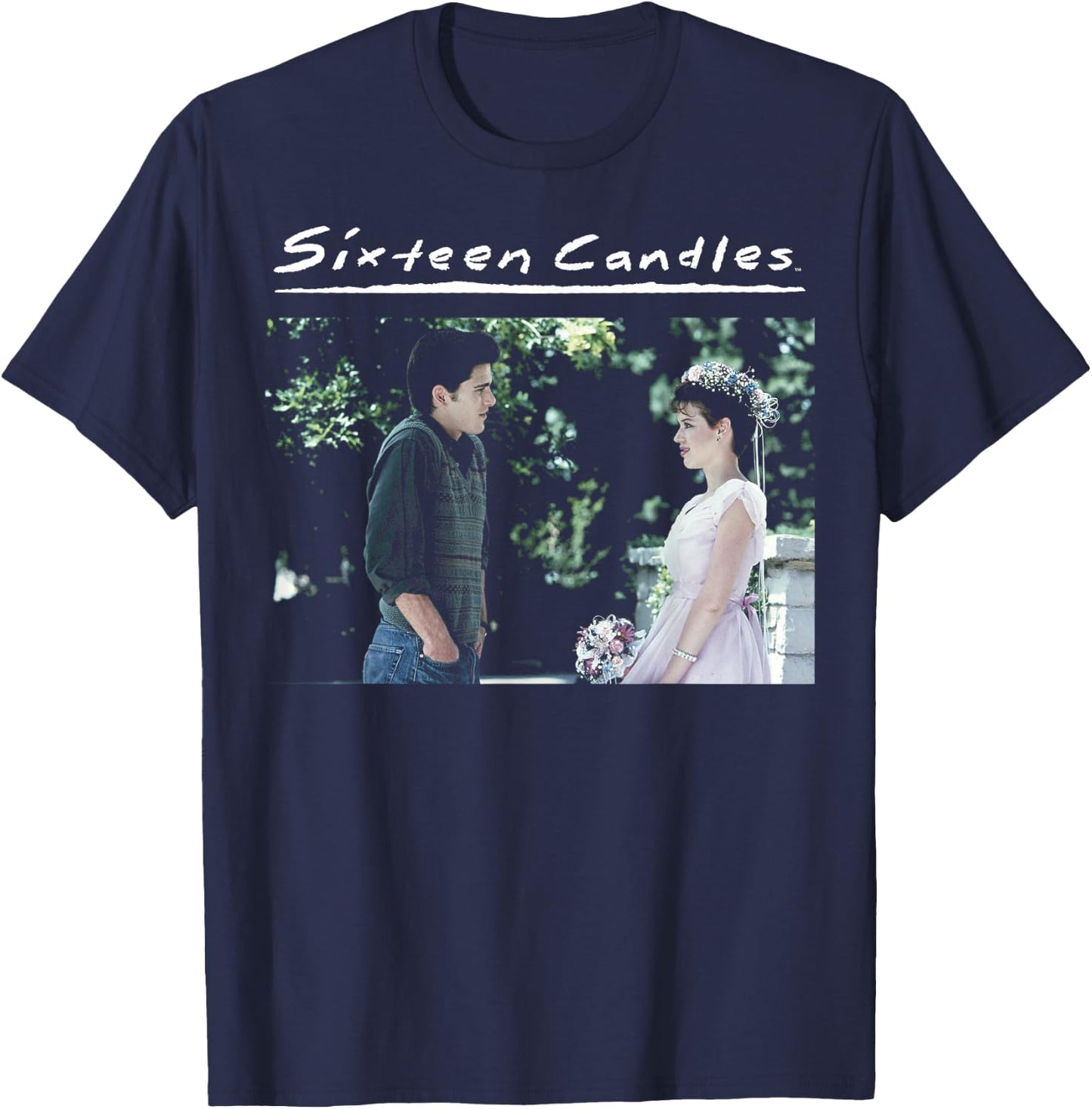 Sixteen Candles Samantha Jake Wedding Dress Photo T-Shirt - T-Shirt | Navy
