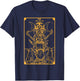 Gold Hecate Triple Moon Goddess Witch Hekate Tarot Card Gift T-Shirt - T-Shirt | Navy