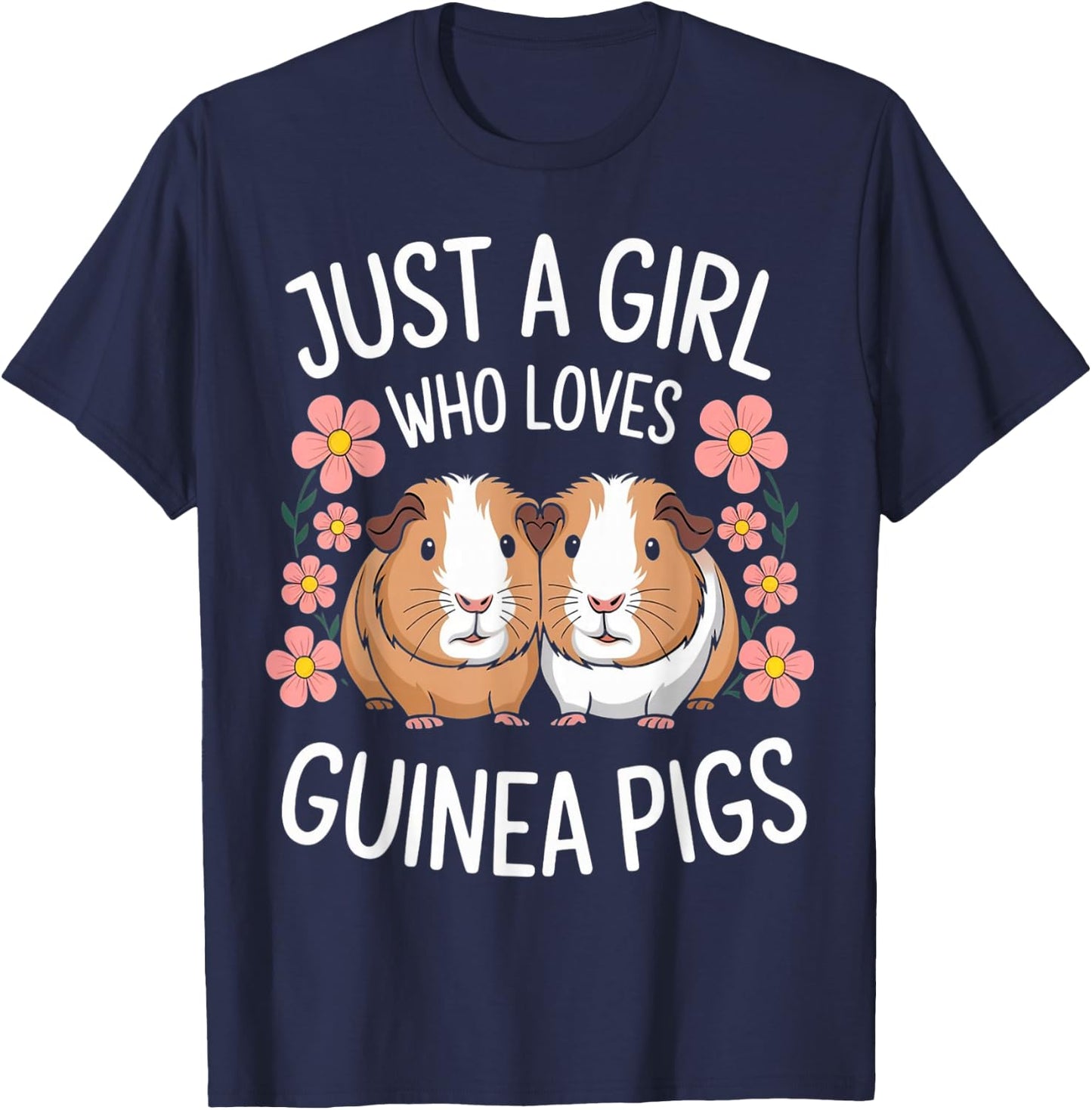 Guinea Pig For Girls Teenagers Guinea Pigs Adoption T-Shirt - T-Shirt | Navy