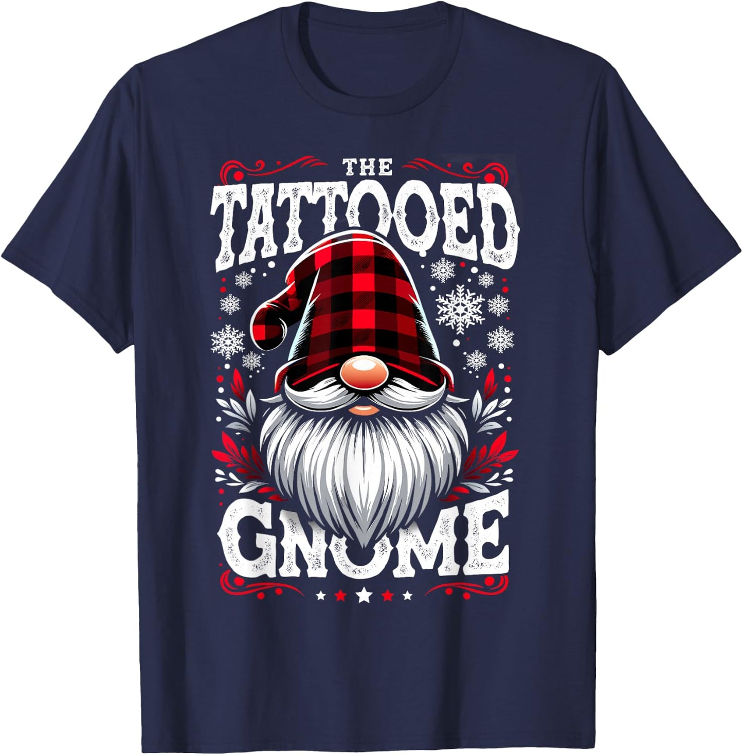 The Tattooed Gnome Matching Family Christmas Pajama T-Shirt - T-Shirt | Navy