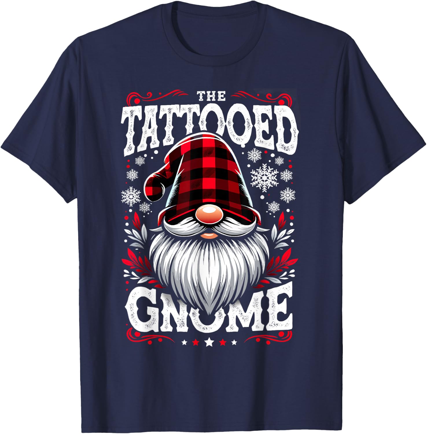The Tattooed Gnome Matching Family Christmas Pajama T-Shirt - T-Shirt | Navy