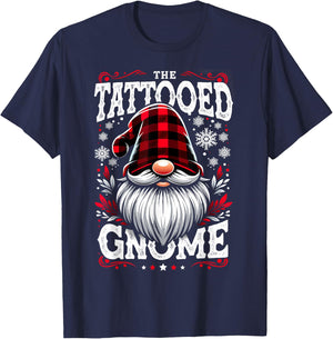 The Tattooed Gnome Matching Family Christmas Pajama T-Shirt - T-Shirt | Navy
