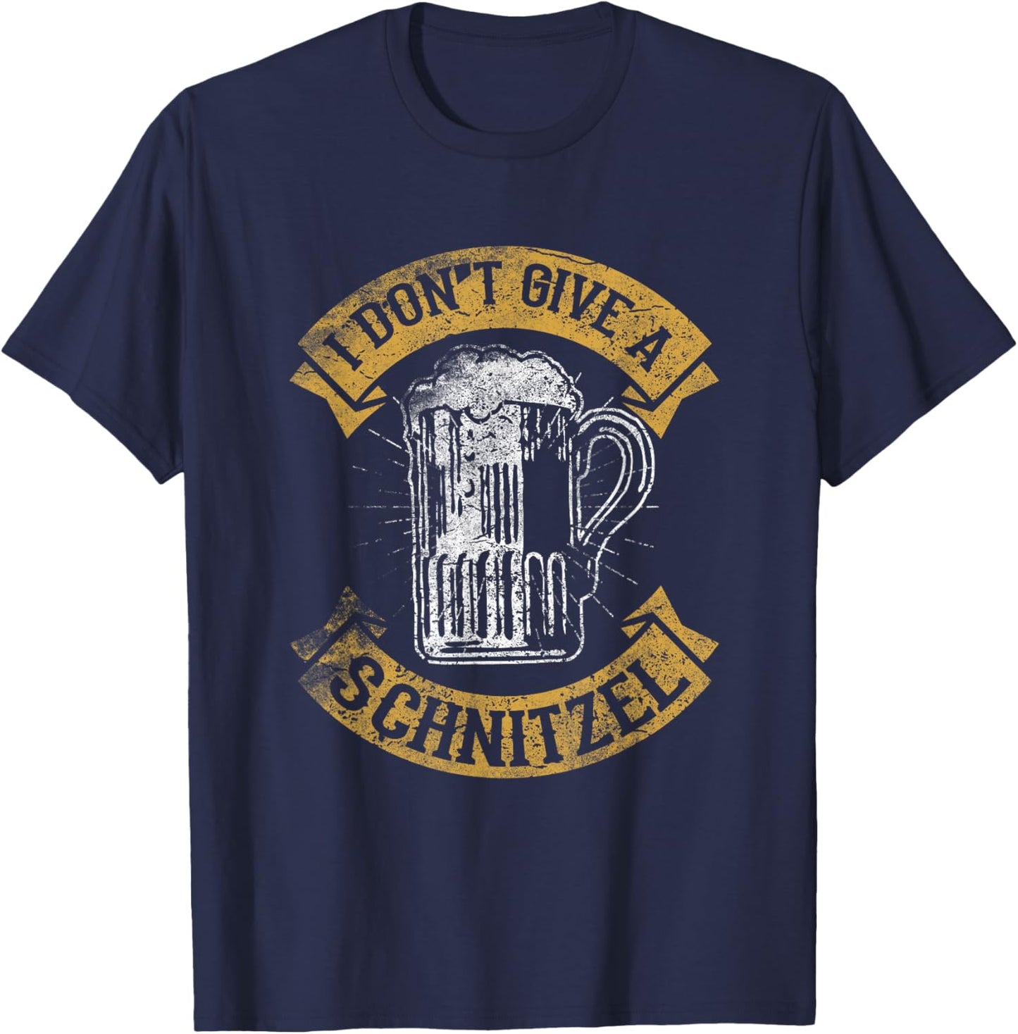 I Don't Give A Schnitzel Shirt for Oktoberfest Germany T-Shirt - T-Shirt | Navy