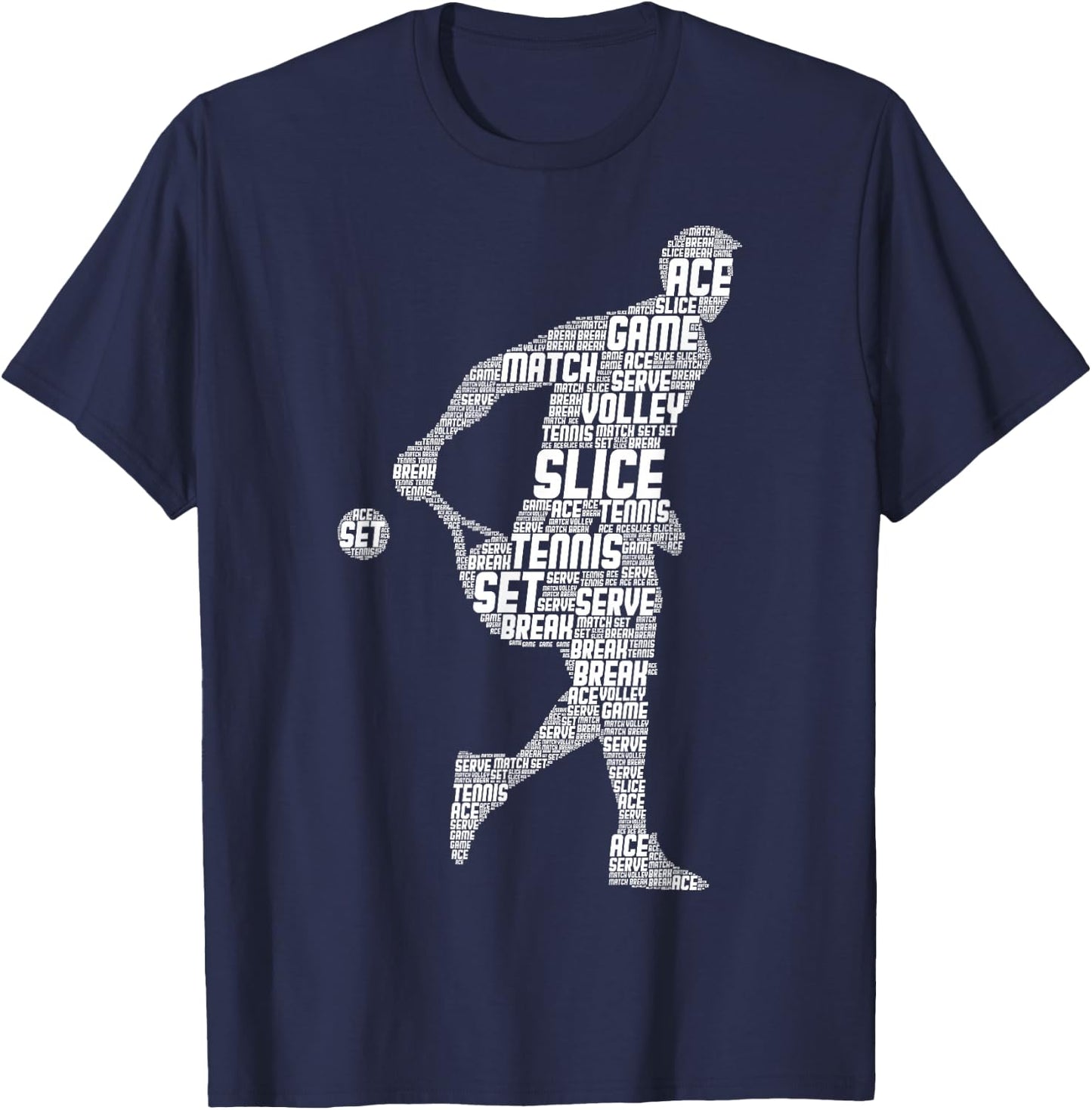 Men's Tennis Apparel & Gift Tennis Boys Youth Men Kids T-Shirt - T-Shirt | Navy