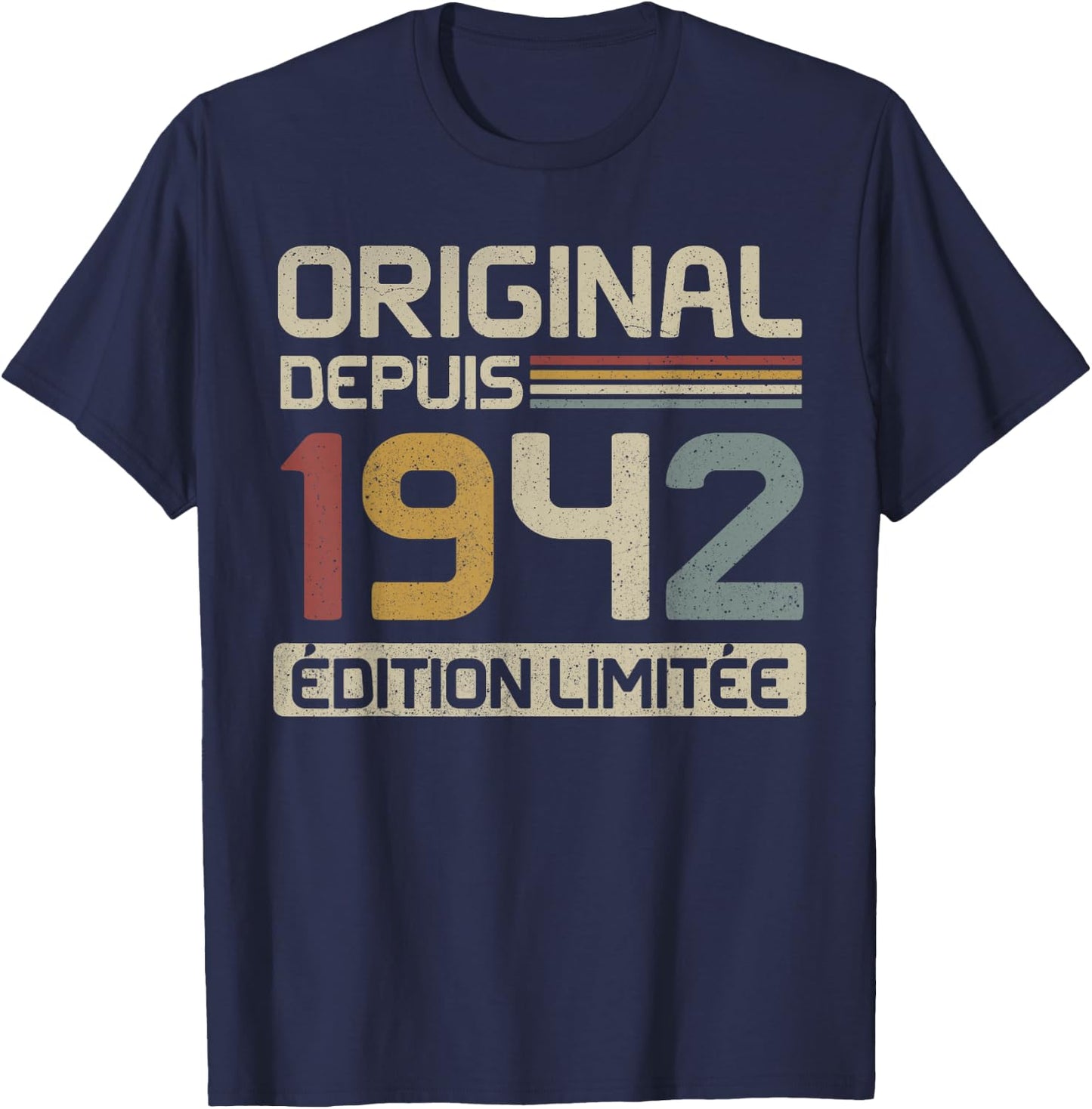 Original 1942 Birthday Gift 83 Years anniv 83 years , Black, S T-Shirt - T-Shirt | Navy