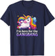 Ich Bin Hier für den Gangbang Unhinged Adult Humor Kinky Funny T-Shirt - T-Shirt | Navy