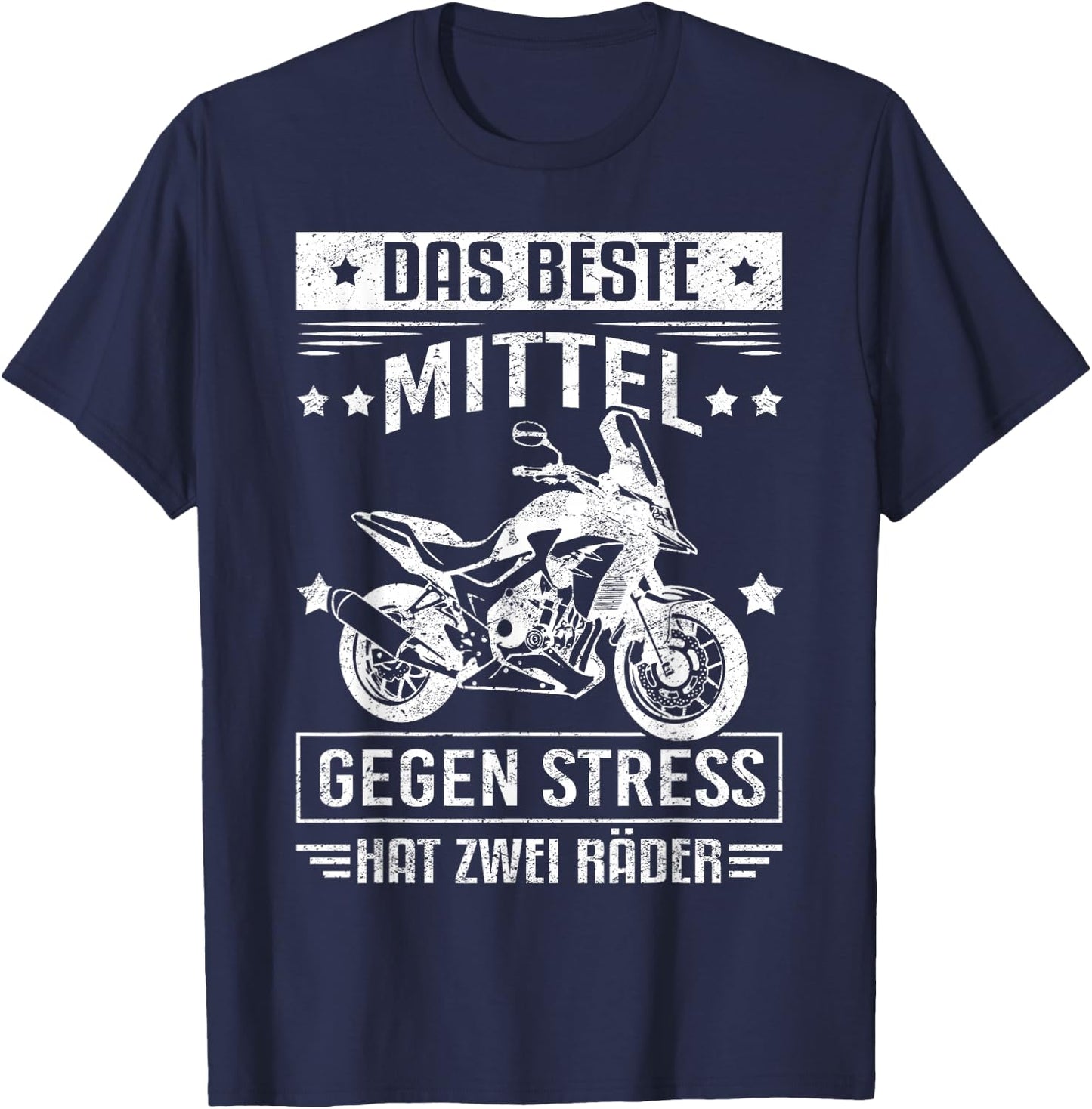 Motorcycle Biker Motorbiker Gift Motorcyclists , black T-Shirt - T-Shirt | Navy