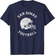San Dimas Football Distressed 1980's Retro P.E.Dept Style T-Shirt - T-Shirt | Navy