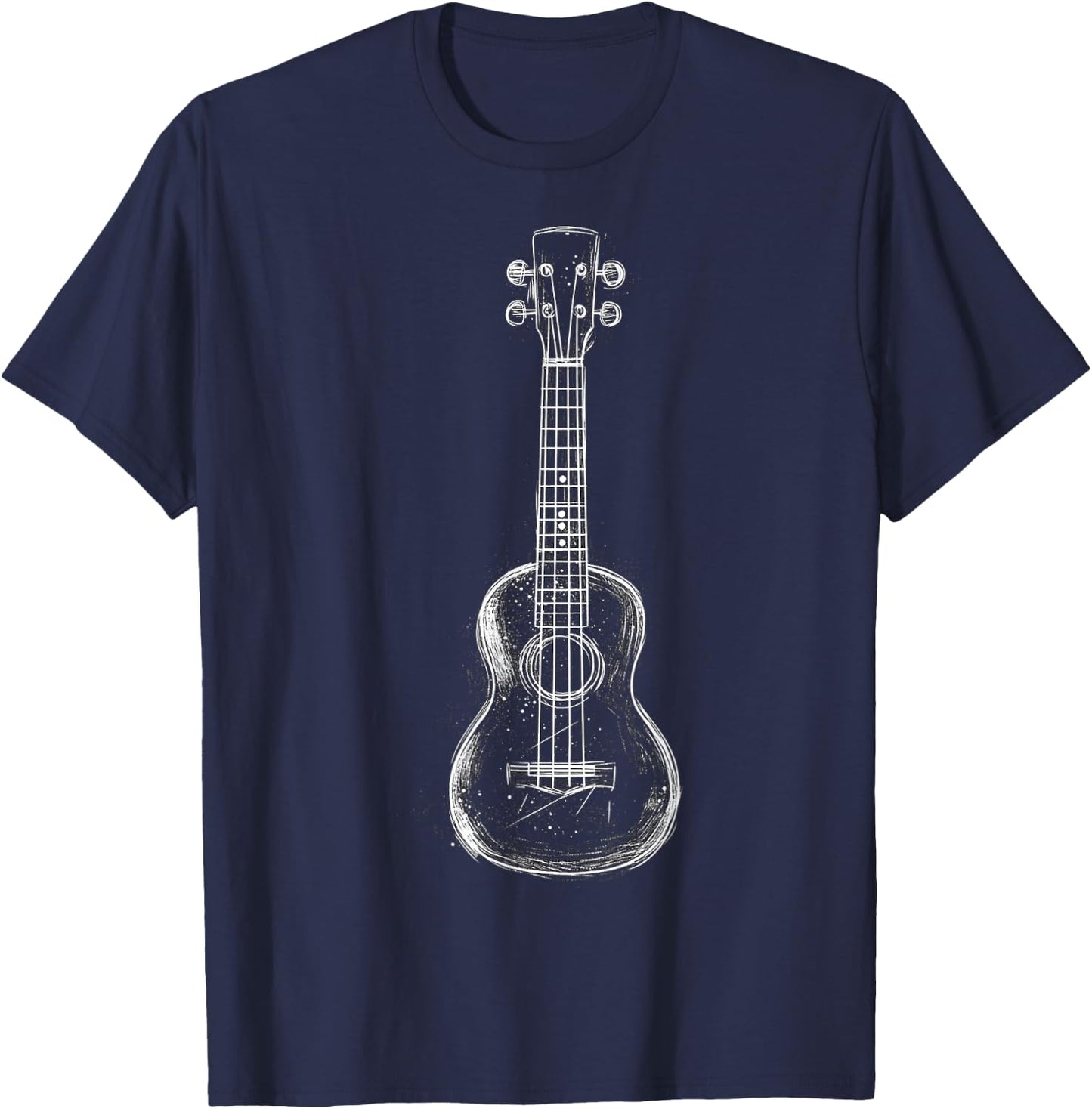 Ukulele Music Instrument Graphic Art Ukulele T-Shirt - T-Shirt | Navy