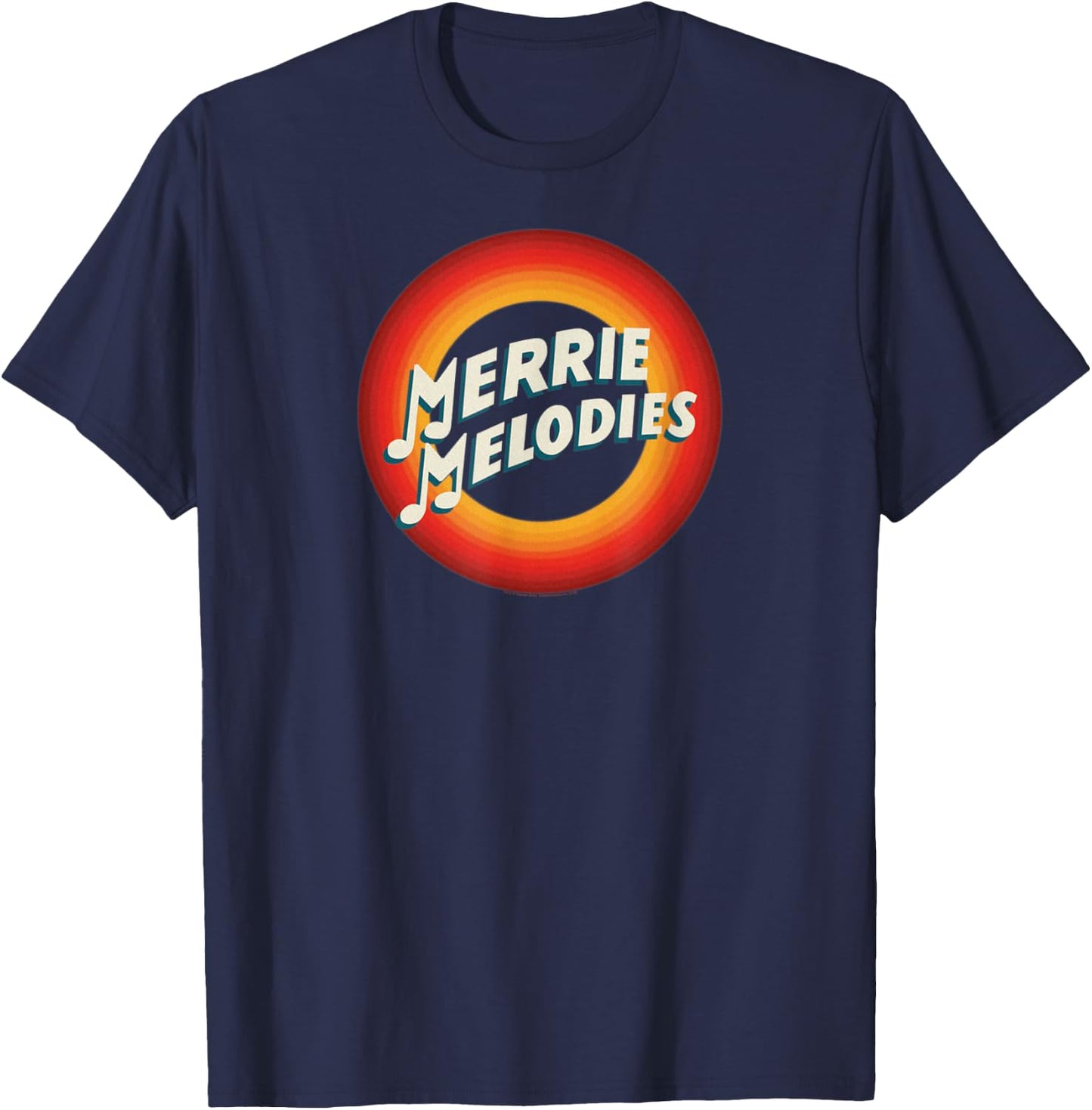 Looney Tunes Merrie Melodies Logo T-Shirt - T-Shirt | Navy