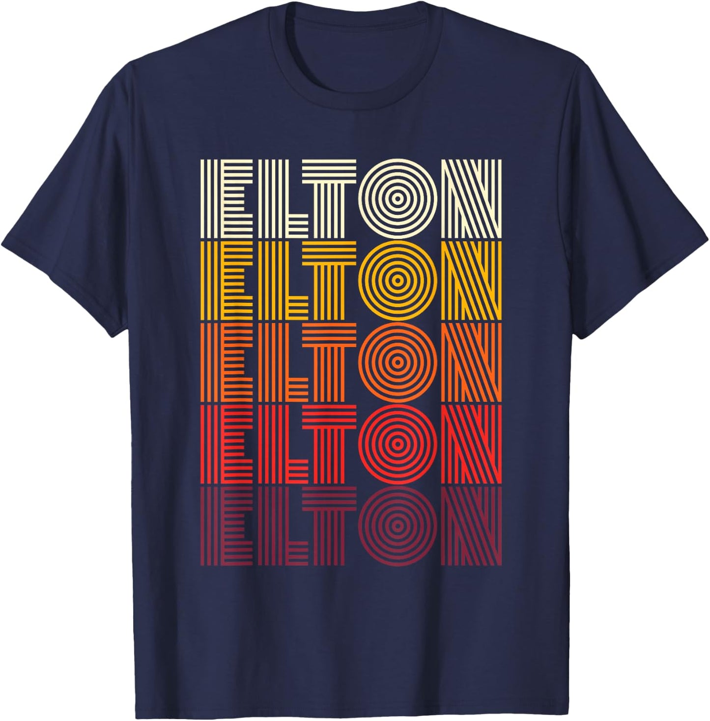 Vintage Elton Apparel , Black T-Shirt - T-Shirt | Navy