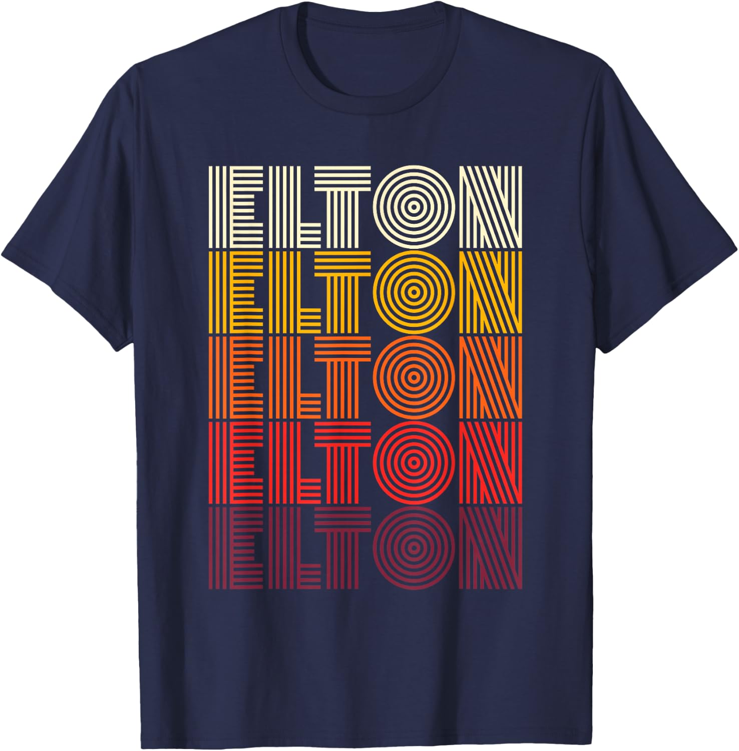 Vintage Elton Apparel , Black T-Shirt - T-Shirt | Navy