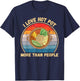 Vintage I Love Hot Pot More Than People Hot Pot Food Lover T-Shirt - T-Shirt | Navy