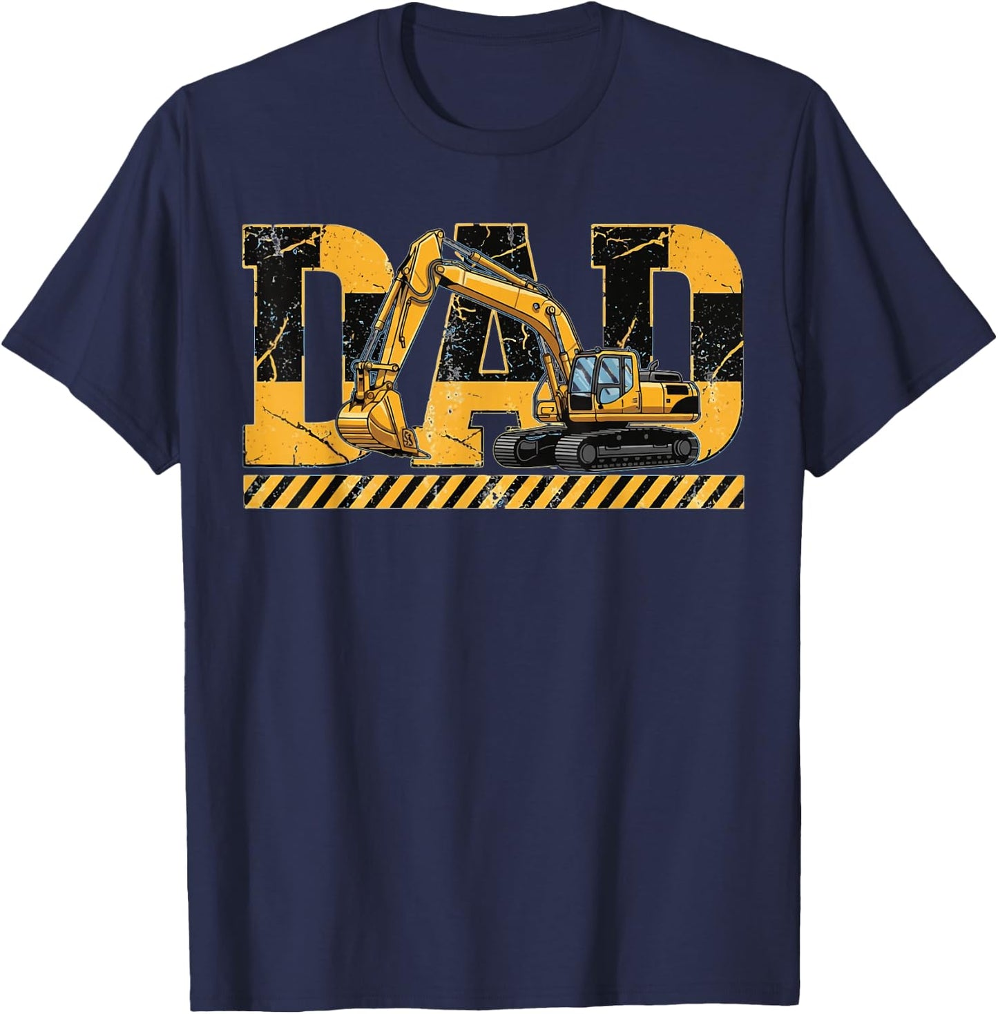 Funny Dad Construction Excavator Kids Matching Family T-Shirt - T-Shirt | Navy