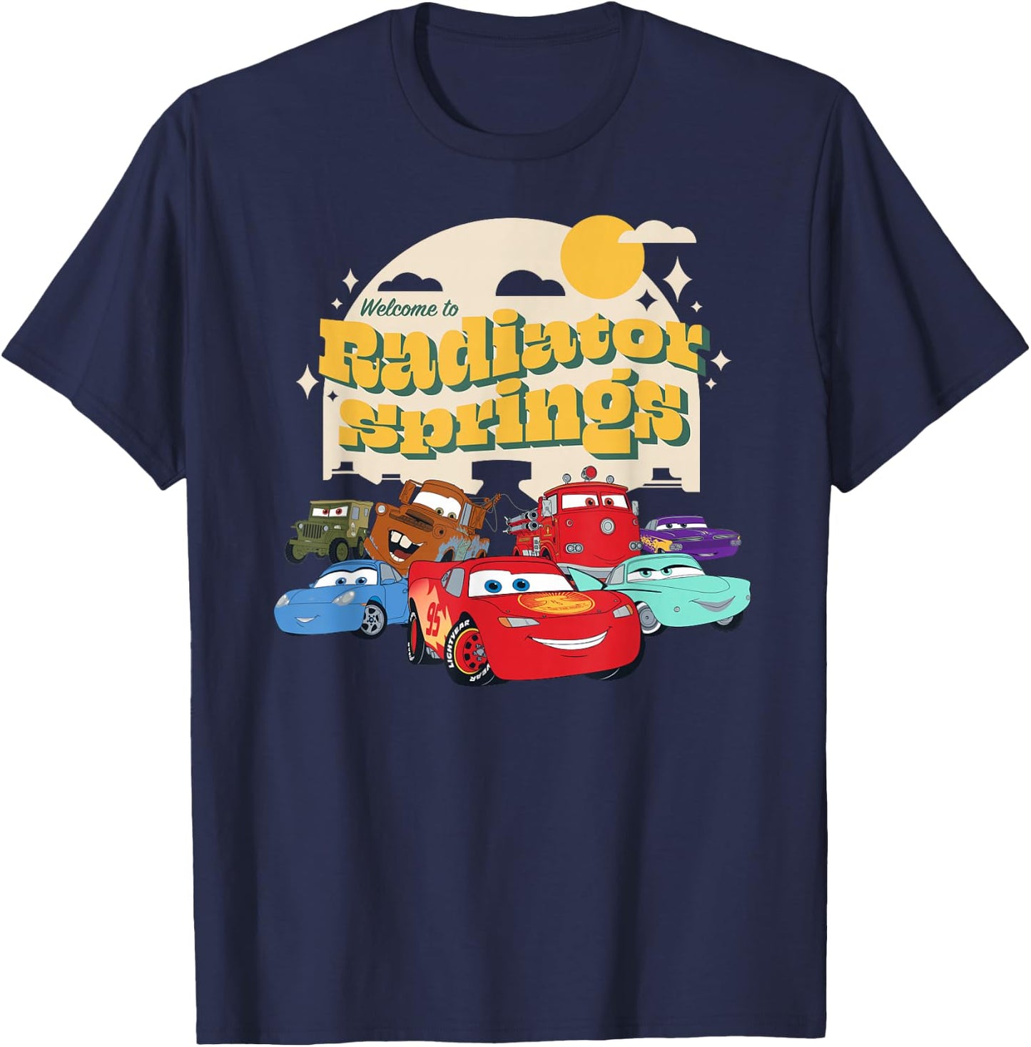 Disney Pixar Cars on The Road Radiator Springs T-Shirt - T-Shirt | Navy