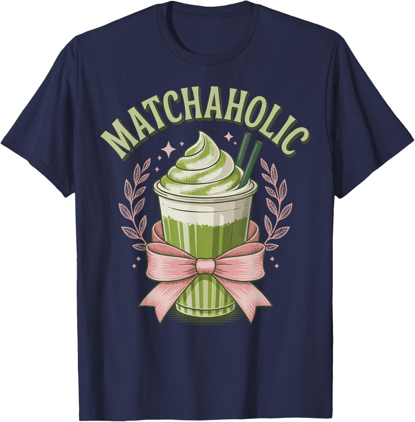 Matchaholic Matcha T-Shirt - T-Shirt | Navy