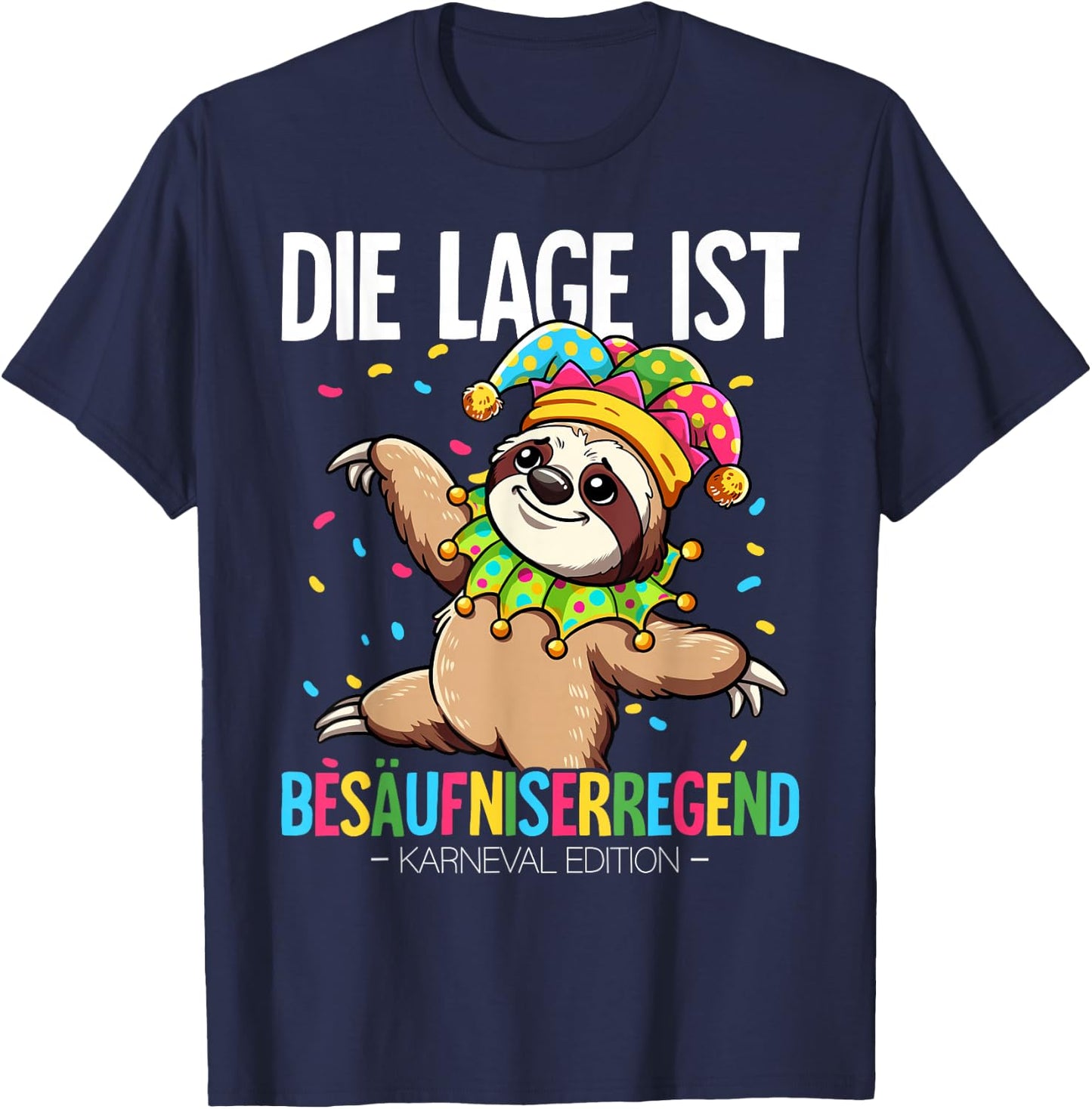 Cologne Carnival , black T-Shirt - T-Shirt | Navy